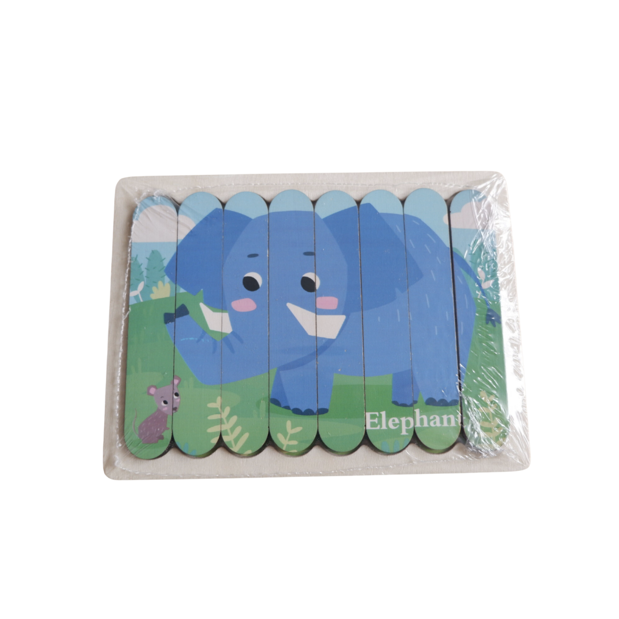 Matmat Lulu Reversible Wooden Popsicle Puzzle Educational Set