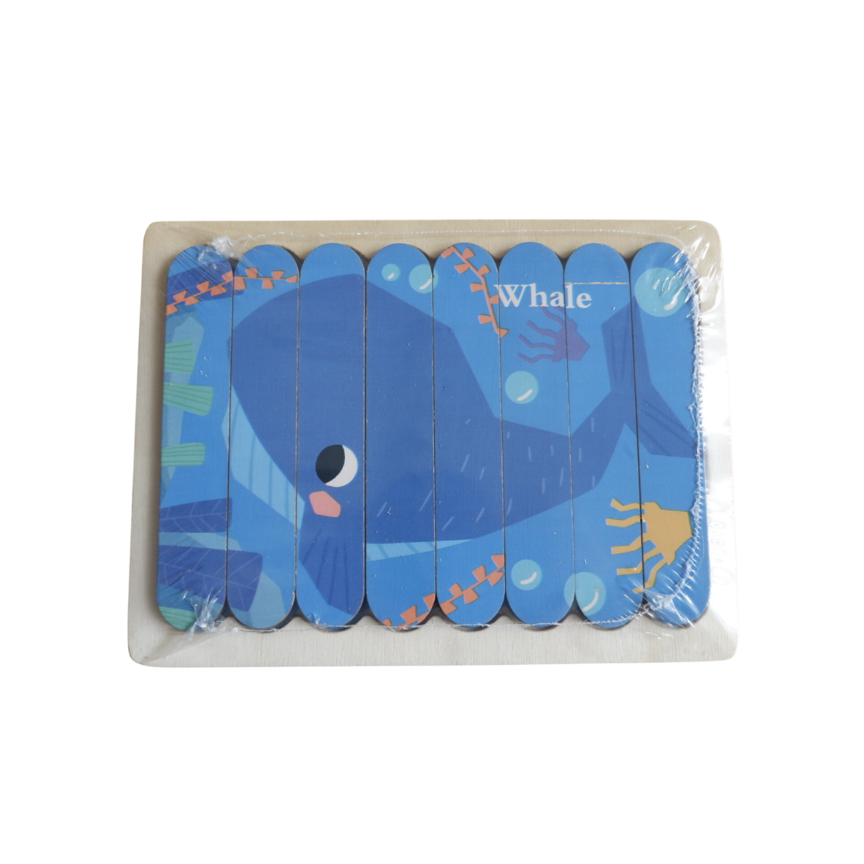 Matmat Lulu Reversible Wooden Popsicle Puzzle Educational Set