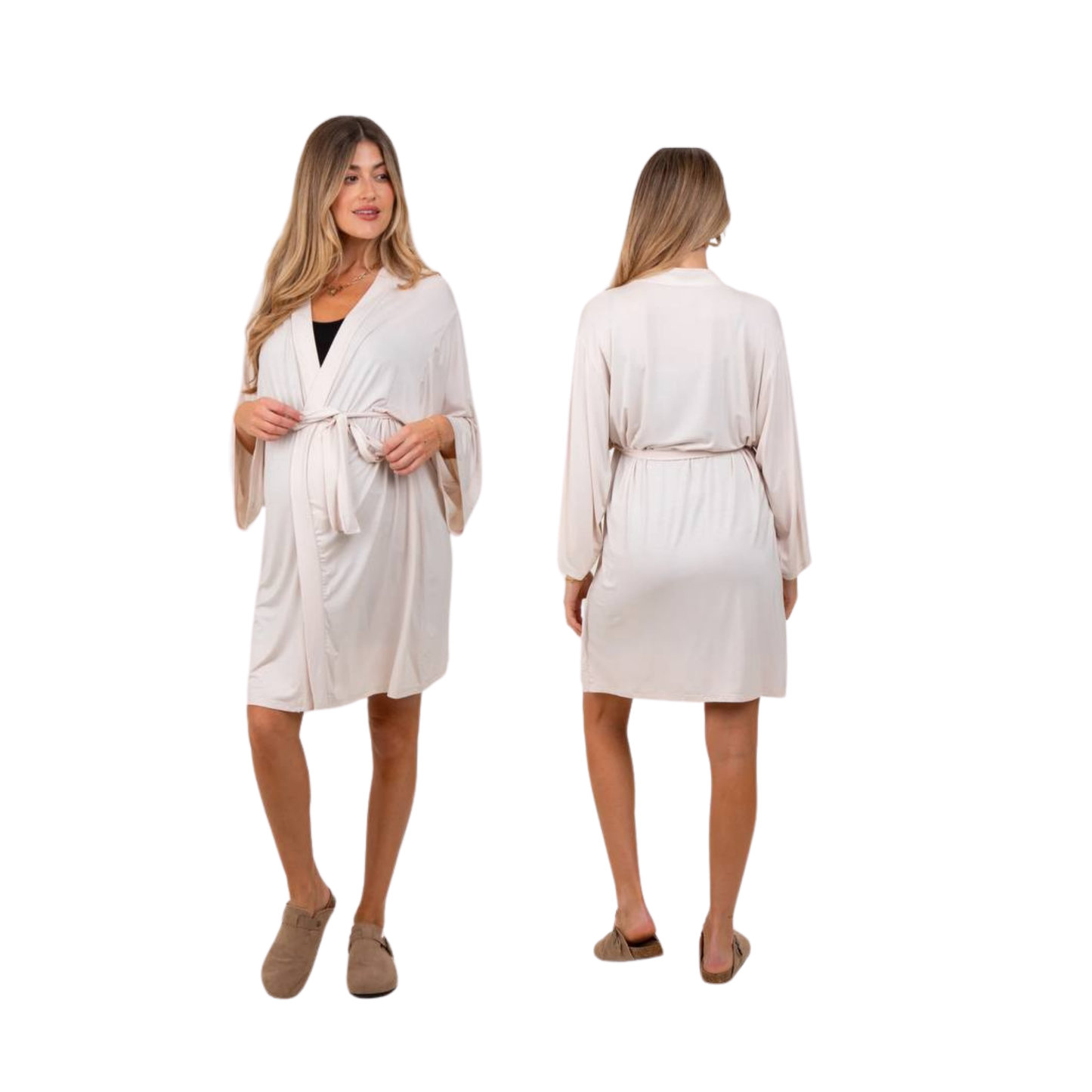 Flourish Maternity Robe (IVORY)