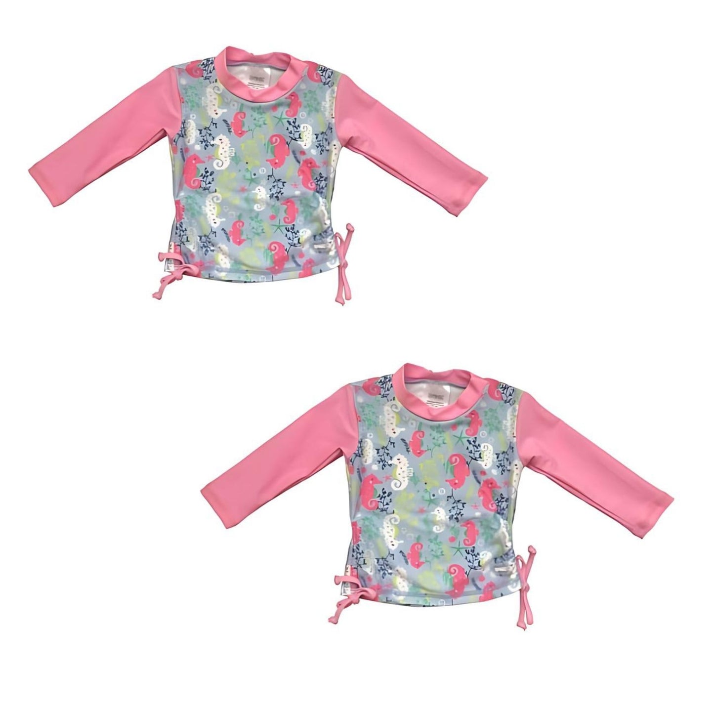 Banz Girls Long Sleeve Rash Top Seahorse Size 12