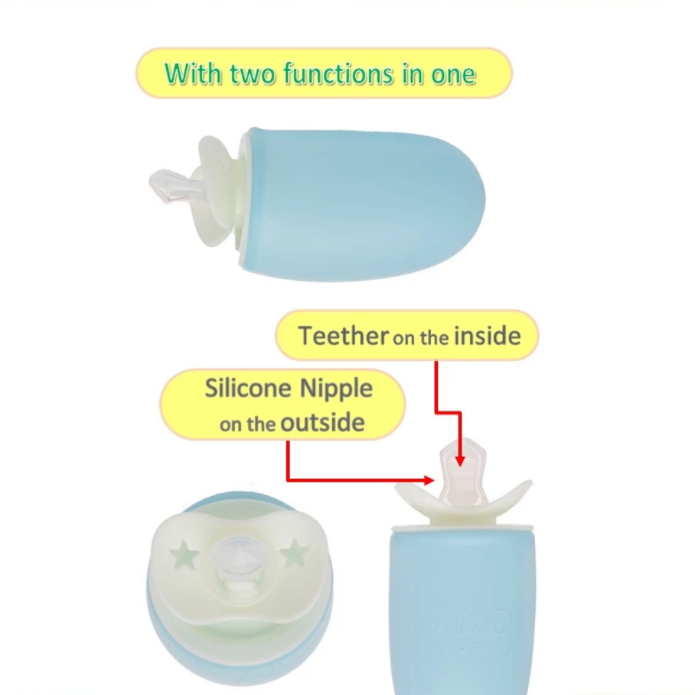 AMOBABY - Pacifier in Silicone Balloon Cover with Pump
