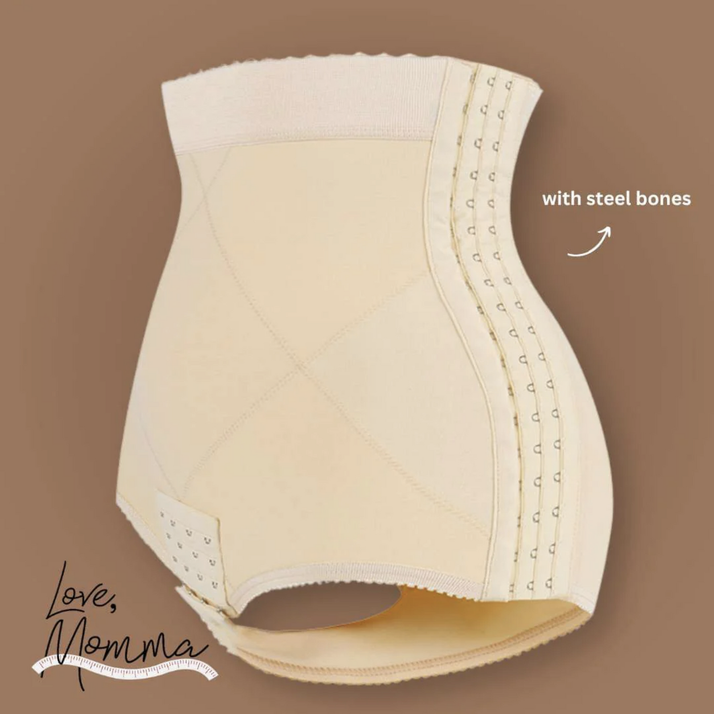 Love Momma Ultra Bikini High Compression Postpartum Recovery Shapewear in Nude