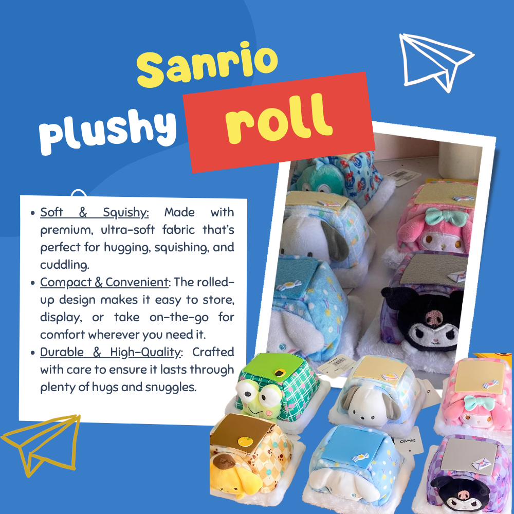 Little Fat Hugs Sanrio Plushy Roll