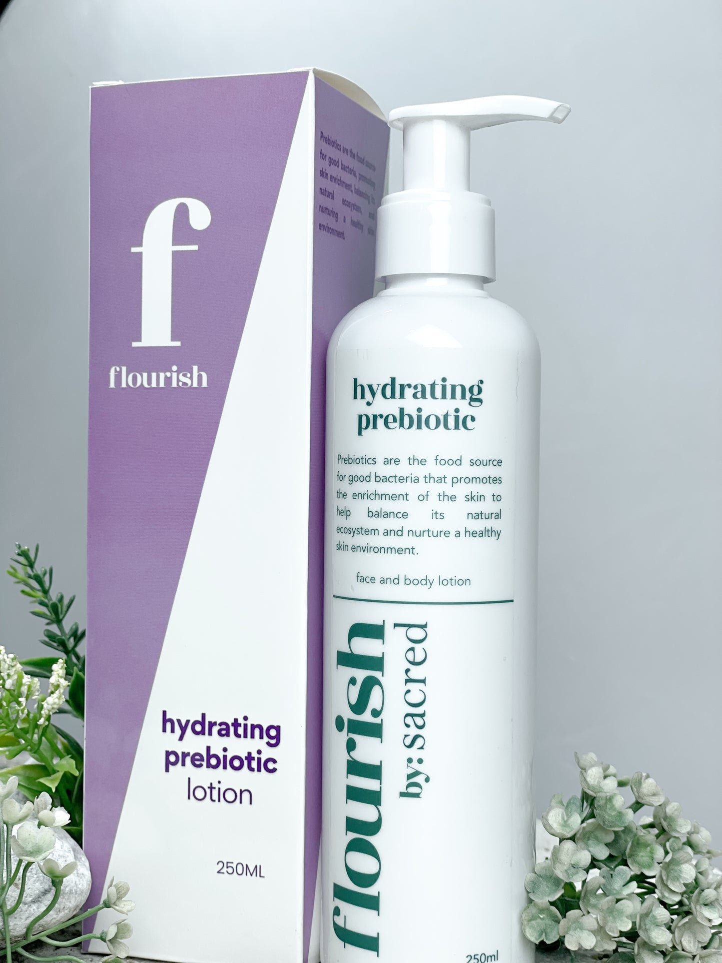 Flourish Hydrating Prebiotic Face & Body Lotion 250ML