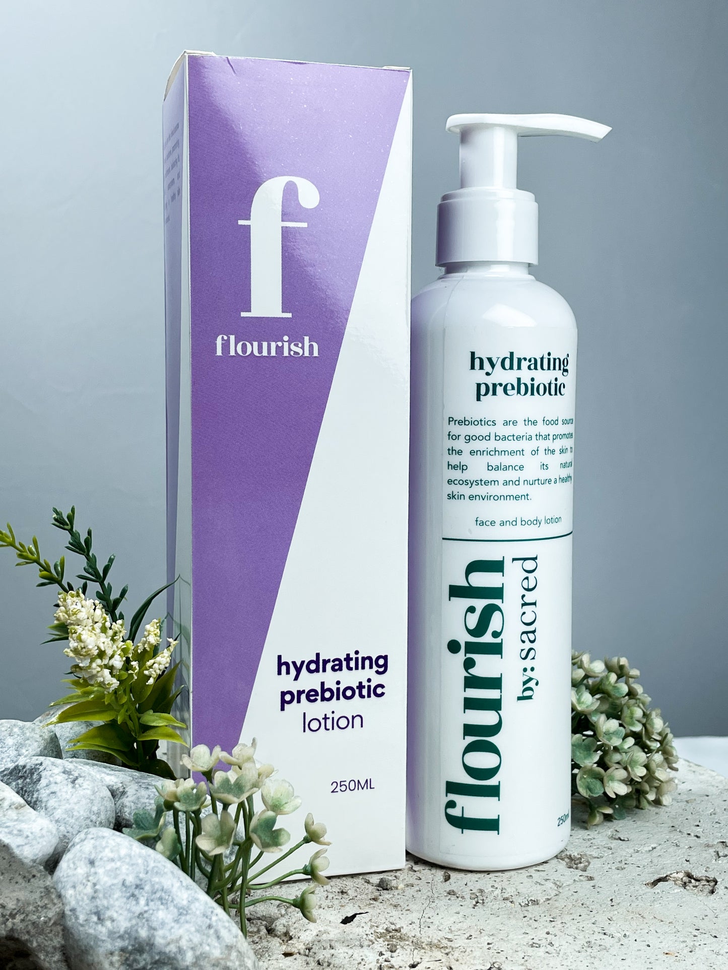 Flourish Hydrating Prebiotic Face & Body Lotion 250ML