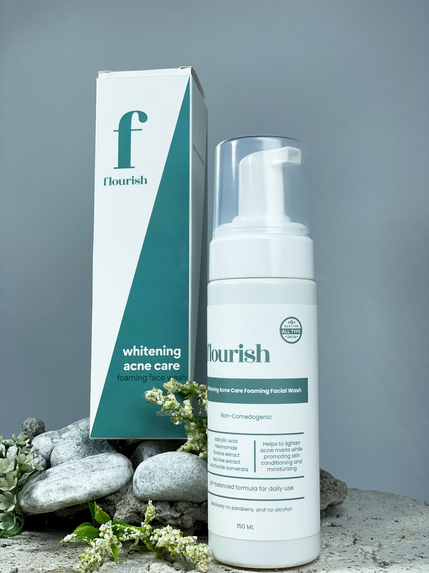 Flourish Whitening Acne Care Foaming Facial Wash 150ML