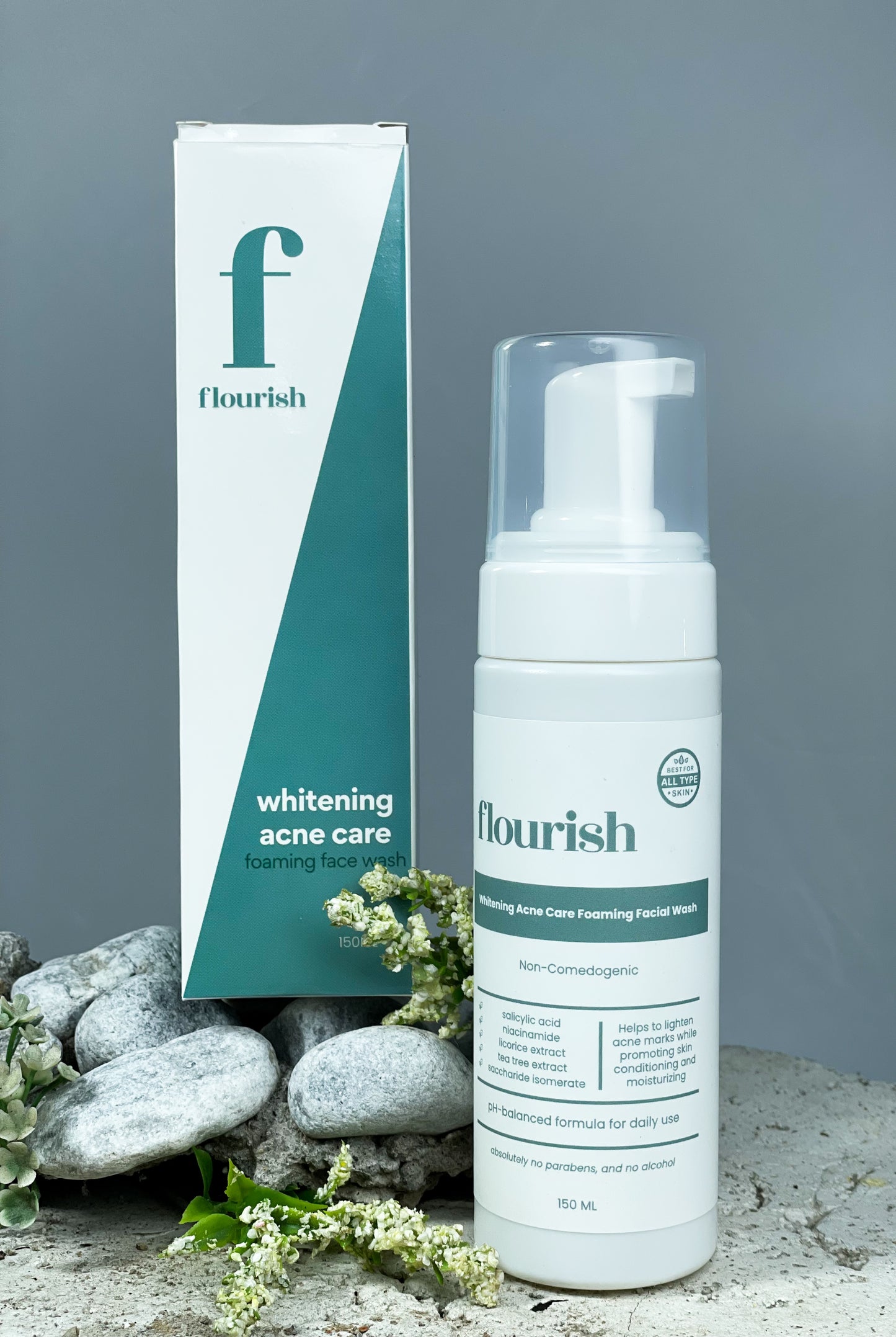 Flourish Whitening Acne Care Foaming Facial Wash 150ML