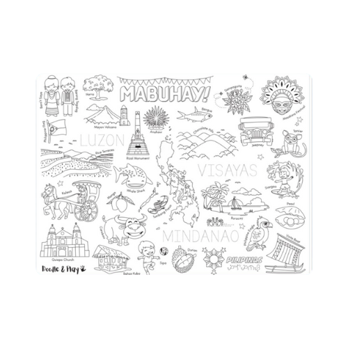 Doodle & Play Reusable Coloring Mat LARGE Set