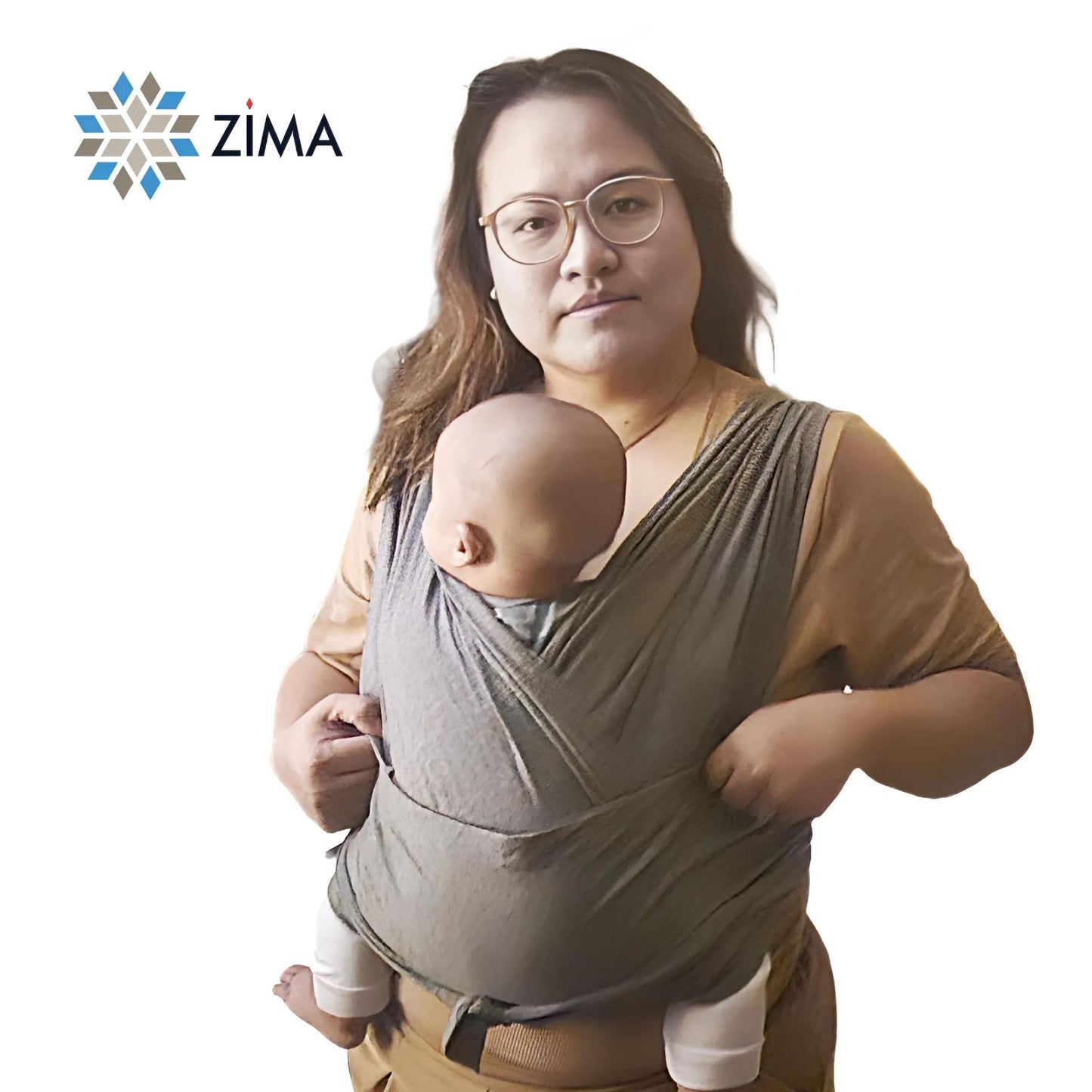 Zima Kodo Stretchy Hybrid Baby Wrap Carrier | Fits ALL Baby wearers, perfectly snugs Newborns up to 8KG