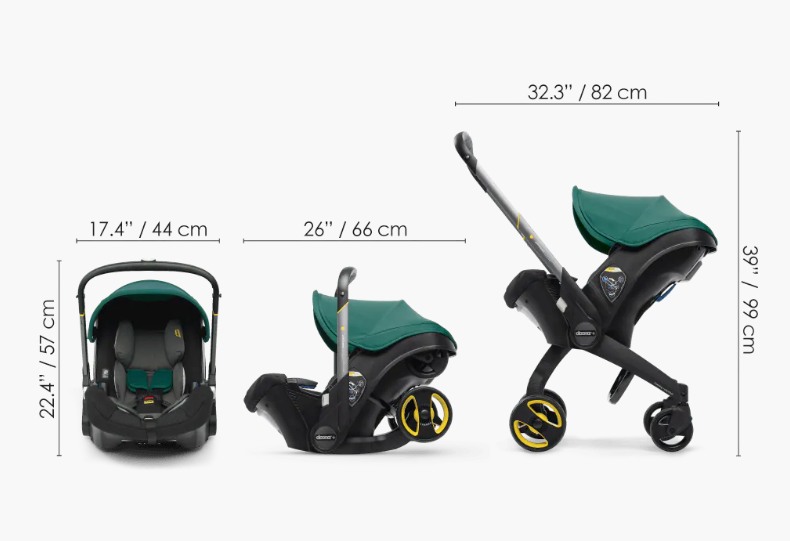 Doona Car Seat & Stroller Travel System 2-in-1 Combo