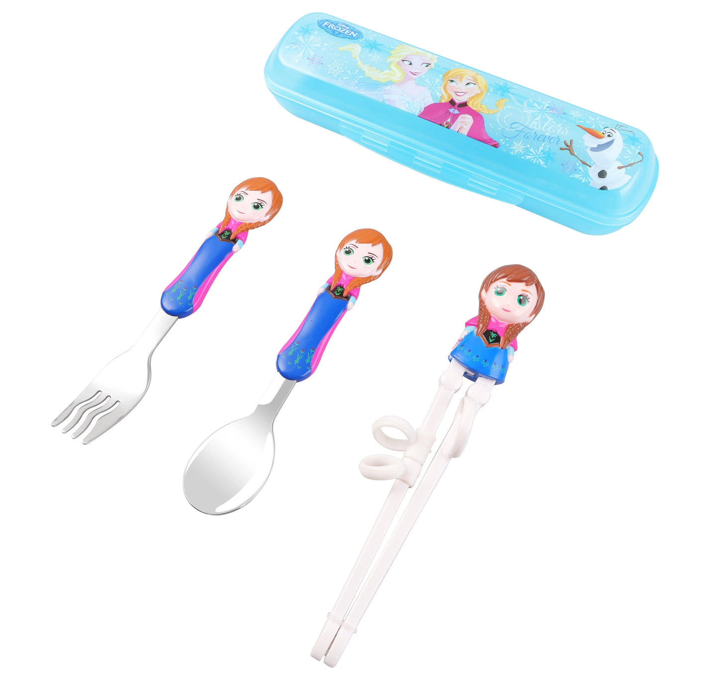 Dish Me Disney Tableware Spoon, Fork & Chopsticks Set with Case