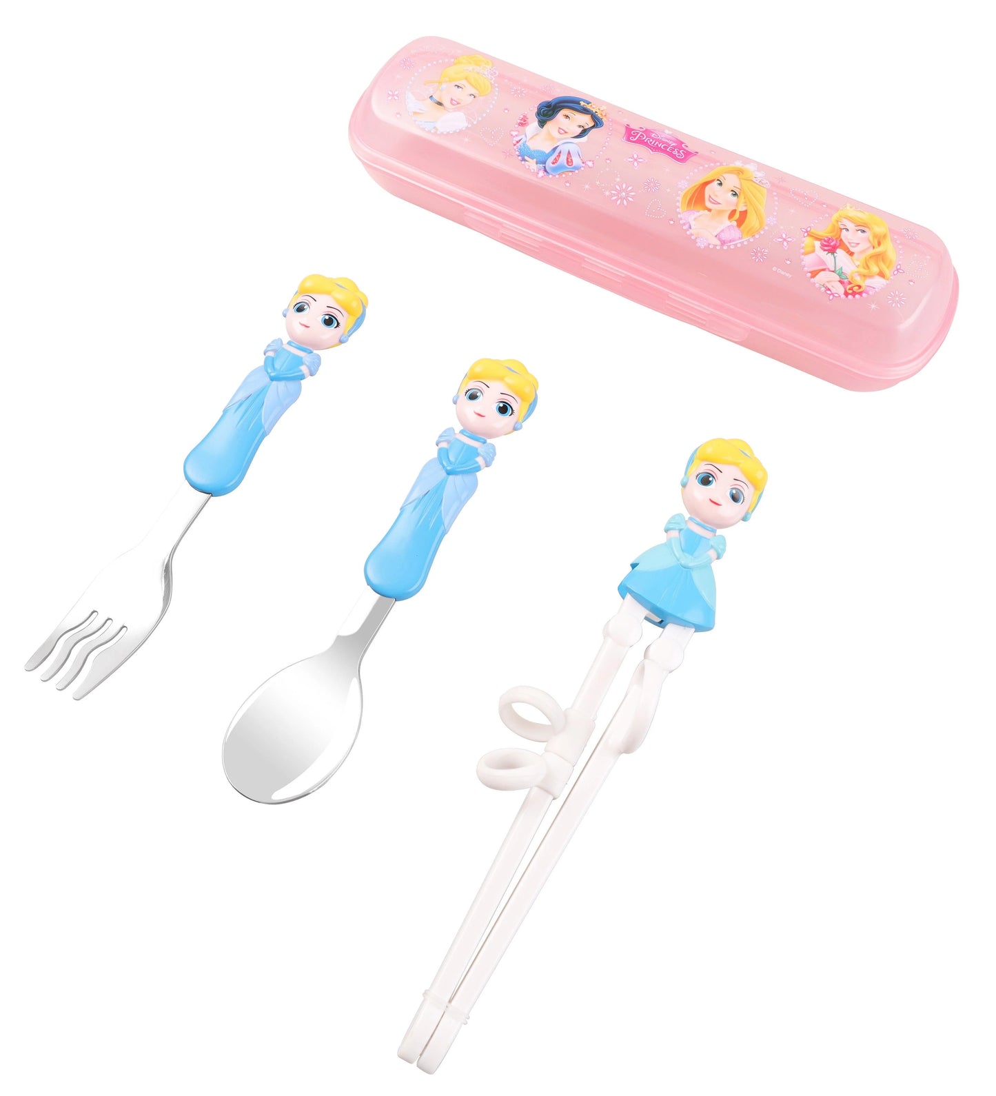 Dish Me Disney Tableware Spoon, Fork & Chopsticks Set with Case