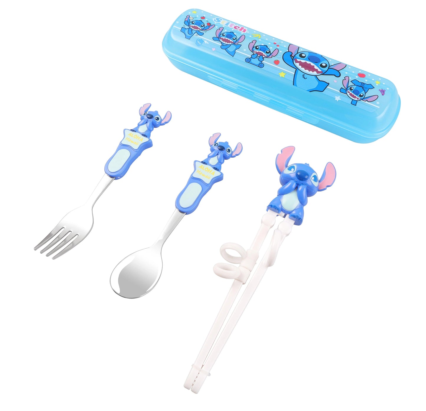 Dish Me Disney Tableware Spoon, Fork & Chopsticks Set with Case