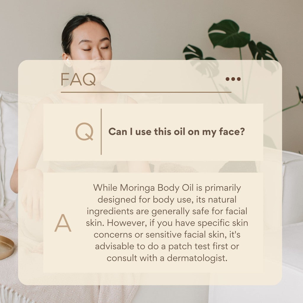 The Daily Farm Moringa Body oil 100ml I Promotes healthy and moisturized skin