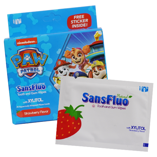 SansFluo Natural Tooth & Gum Wipes