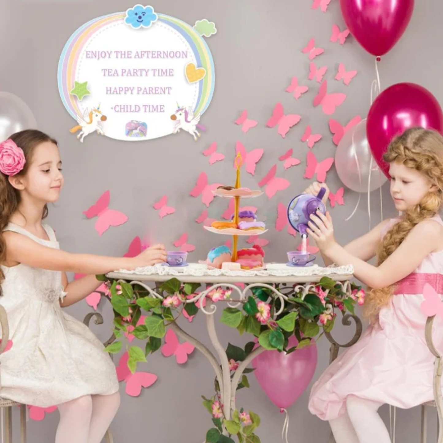 Little Fat Hugs Unicorn Tin Tea Set