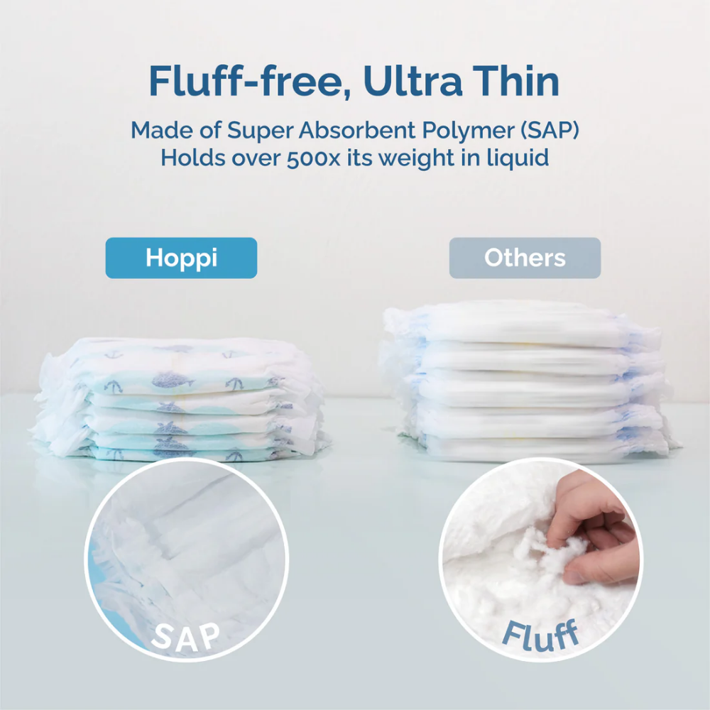 Hoppi AirDream Baby Diaper Tape | Hypoallergenic Babies