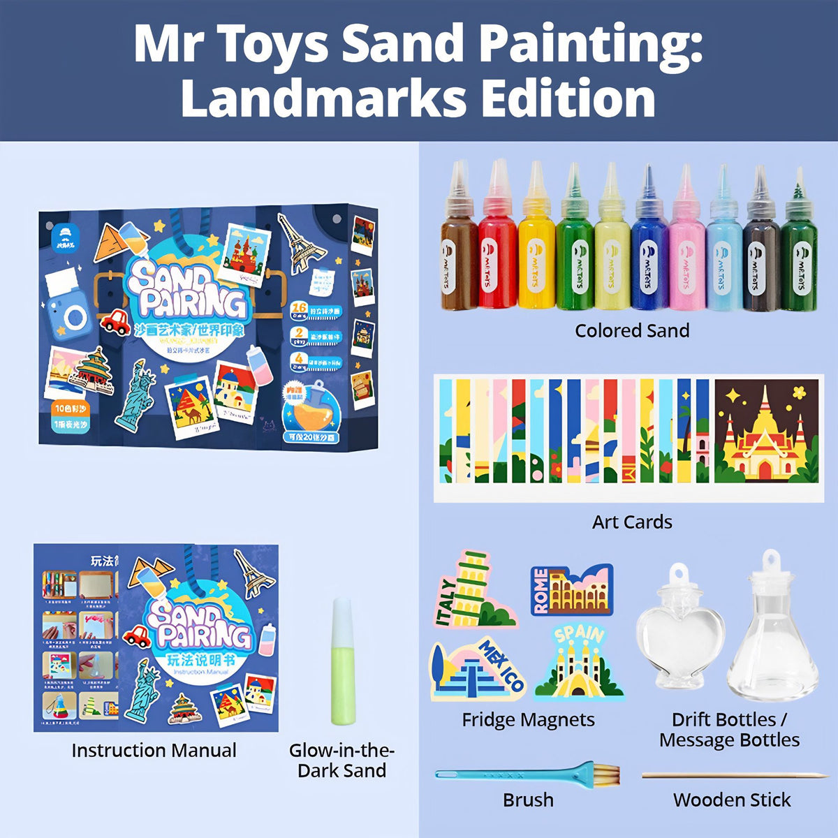 MR. Toys Sand Painting: Landmarks Edition