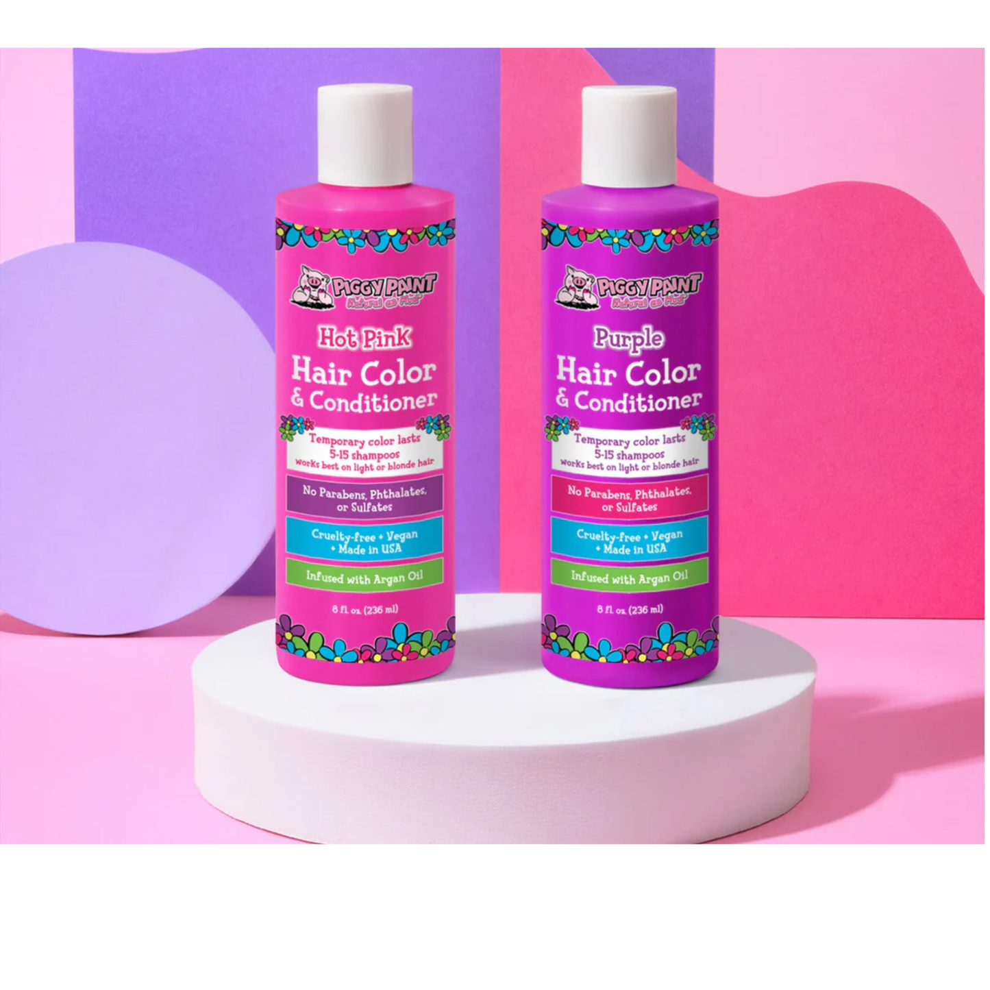 Piggy Paint Hair Color & Conditioner | 236ML PURPLE