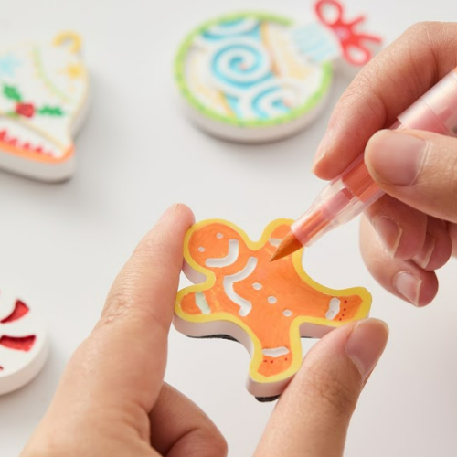 Flower Monaco DIY Glue Painting-Christmas Themed