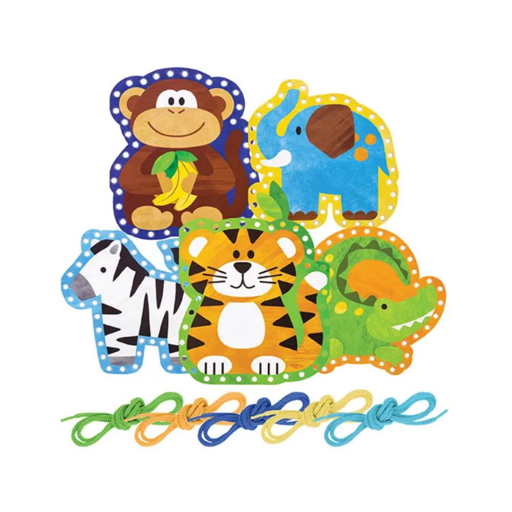 Stephen Joseph Lacing Cards Toys for Kids 3years and Above