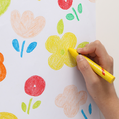 Flower Monaco Palm Crayons