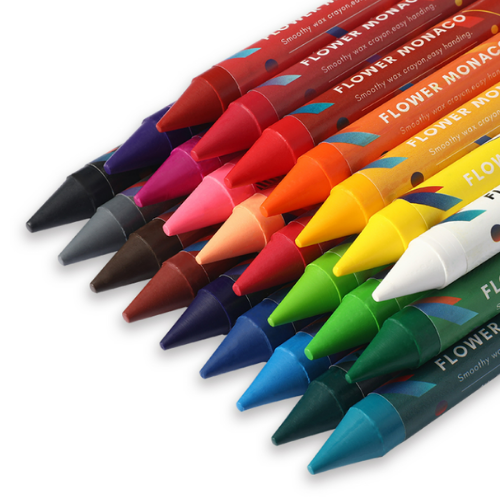 Flower Monaco Palm Crayons