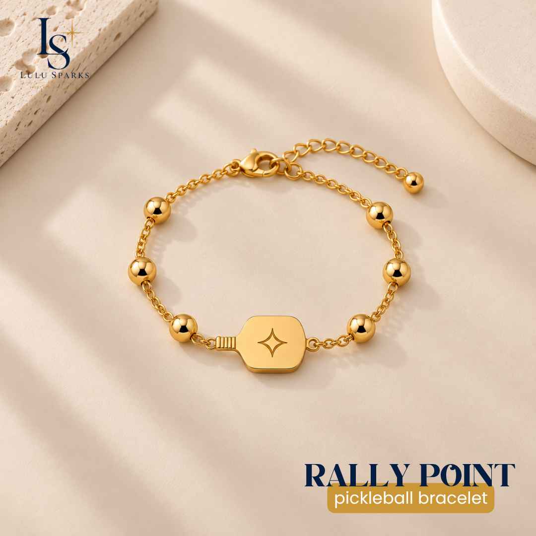 *PRE-ORDER | RALLY POINT BRACELET | Pickleball Bracelet Hypoallergenic Water/Sweat/Tarnish Resistant Jewelry
