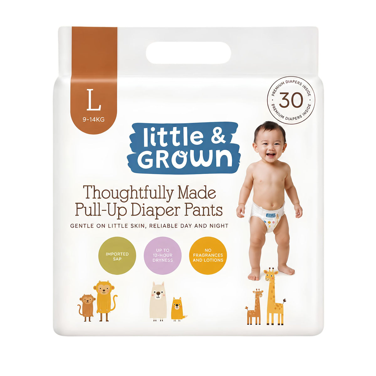 Little & Grown Pull Up Diapers 30's
