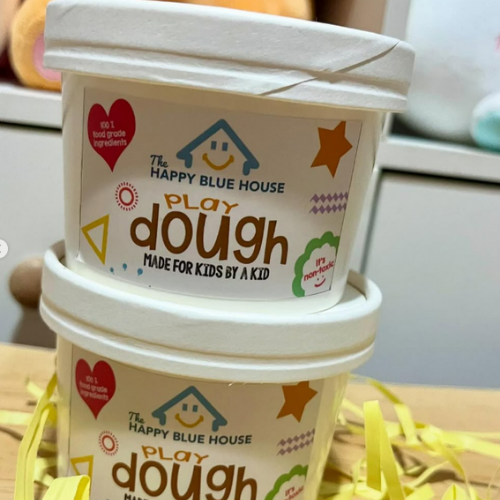 The Happy Blue House Playdough with Non-Stick Rolling Pin | Set of 6