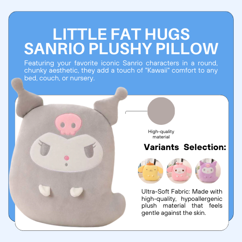 Little Fat Hugs Sanrio Plushy Pillow