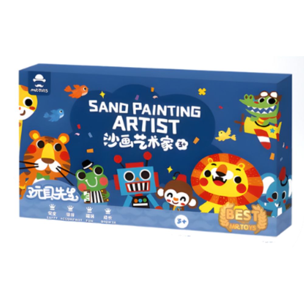 Mr. Toys Sand Painting Artist Kit | Creative DIY Sand Art Set for Kids