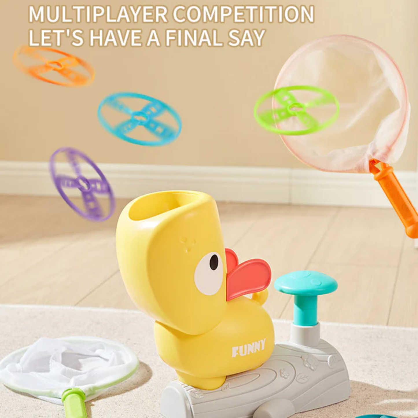Little Fat Hugs Duck Flying Disc | Yellow