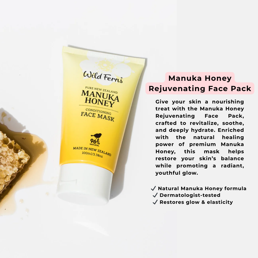 Wild Ferns Manuka Honey Conditioning Face Mask 100ml