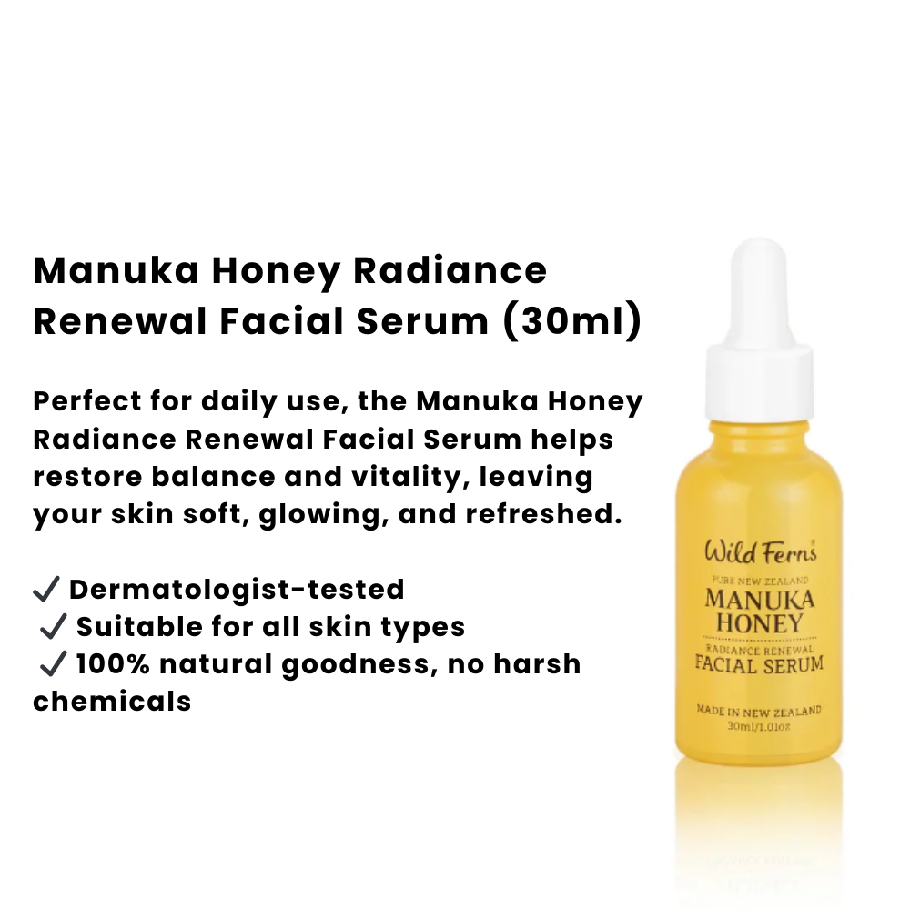 Wild Ferns Manuka Honey Radiance Renewal Facial Serum (30 ml)