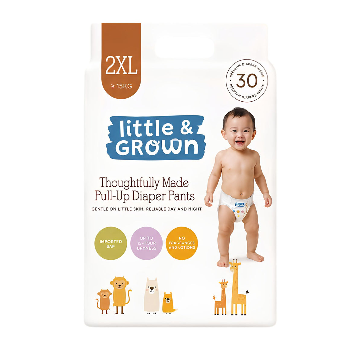 Little & Grown Pull Up Diapers 30's