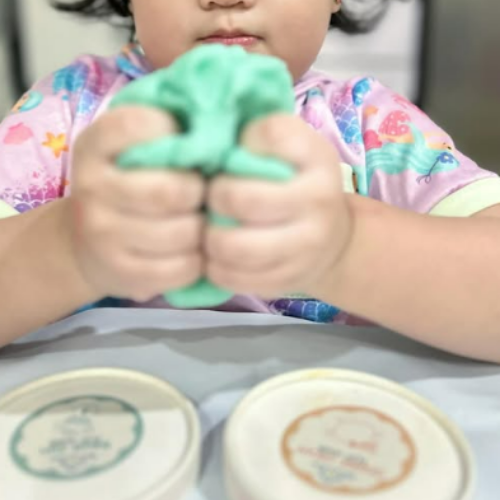 The Happy Blue House Playdough with Non-Stick Rolling Pin | Set of 6