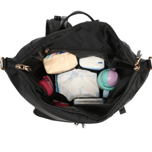 Mambo Baby Nylon Waterproof Multipocket Diaper Bag