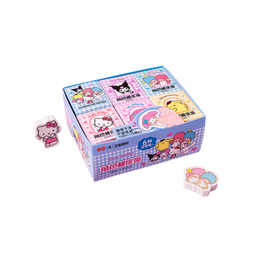 Little Fat Hugs Sanrio Eraser Squares