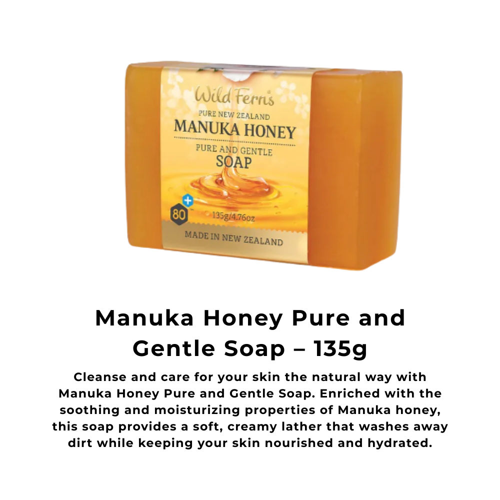 Wild Ferns Manuka Honey Pure and Gentle Soap (135g)