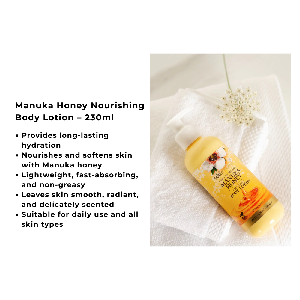 Wild Ferns Manuka Honey Nourishing Body Lotion (230ml)