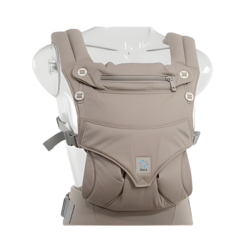 Zima NON-MESH GRAY Ergonomic Baby Carrier Suitable for Newborns - Toddlers (up to 20kg) I Safety-tested, Can be worn up to 45inch Waistline