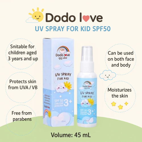 Dodolove UV Sunscreen Spray for Kids SPF50 45ml