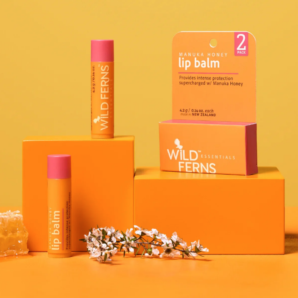 Wild Ferns Essentials Manuka Honey Lip Balm (Set Of 2)
