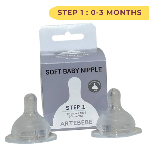 ARTEBEBE Soft Anti-Colic Baby Bottle Nipple