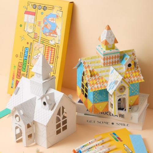 Flower Monaco DIY Paper House Painting