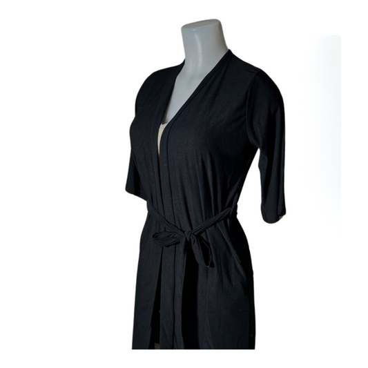 Flourish Maternity Robe – (BLACK)
