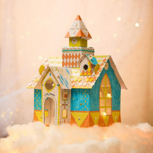 Flower Monaco DIY Paper House Painting