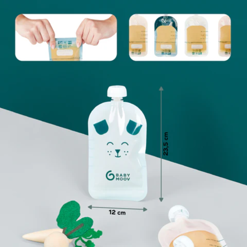 Babymoov ISY Breastmilk and Food Pouches Pack of 20