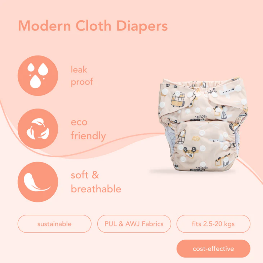 Meenie & Co 2.0 Cloth Diaper Plain | Color